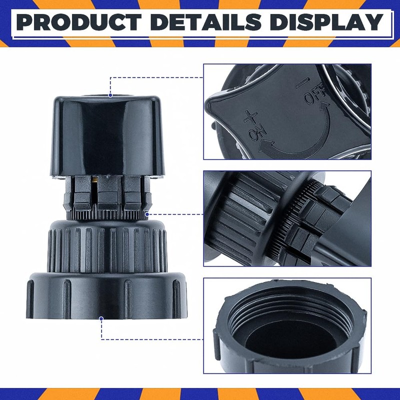 Yetaha Manifold Plastic Air Compressor Regulator Valve Knob, Compatible with