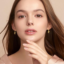 Angel Devil Earrings Sterling Silver Angel Wings Hoop Earrings Mismatched Drop Hoop Jewelry Gifts for Women