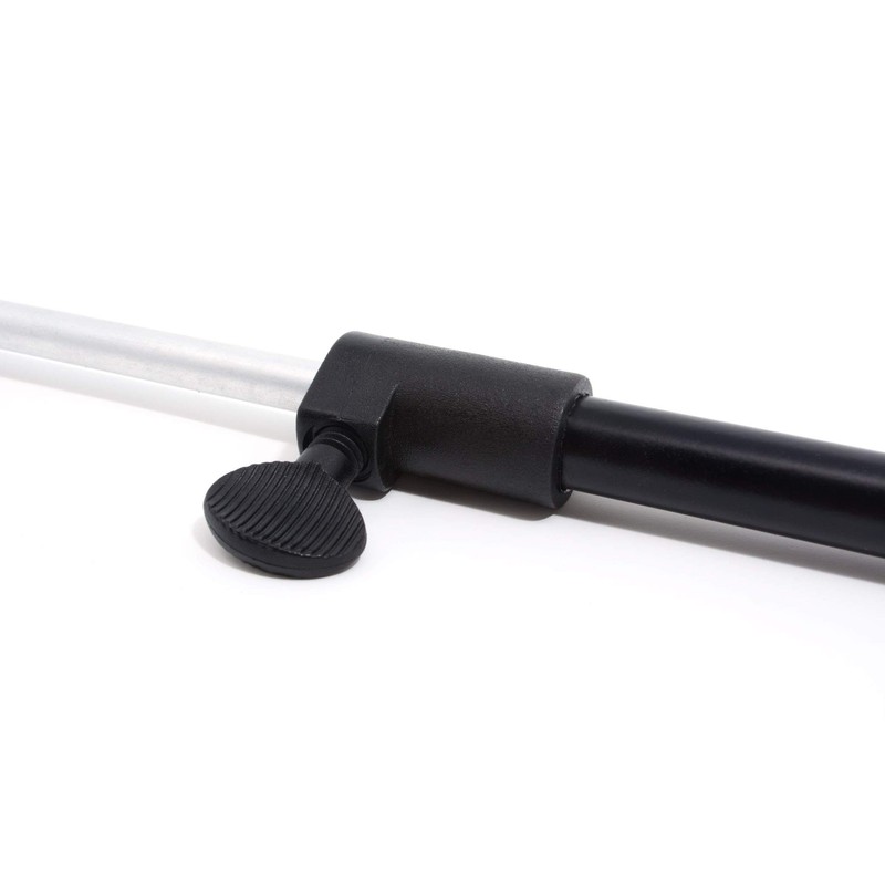 2 Phoxinus Bank Sticks for Fishing. Black, Lightweight, Adjustable 30cm