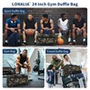LONALIA 24 inch Gym Duffle Bag with Shoe Compartment -