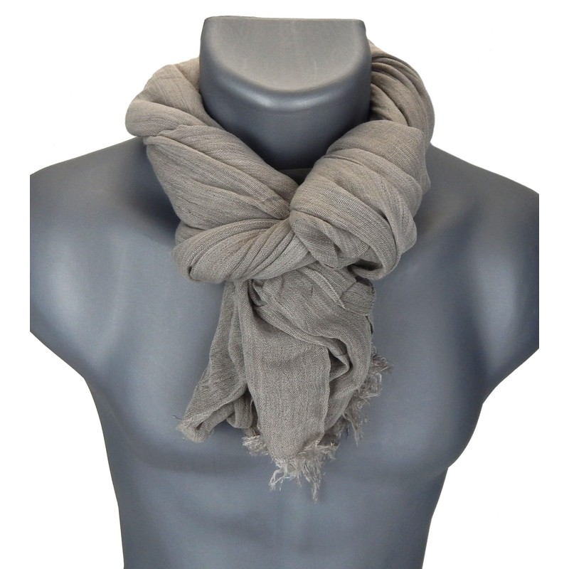 Ella Jonte Wide Men's Scarf in 3 Colours Blue Beige