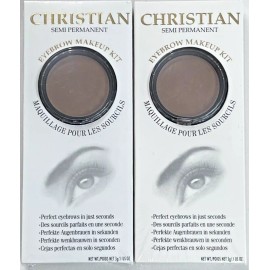 Christian Semi-Permanent Eyebrow  Makeup Kit, #2 SETS,  BROWN