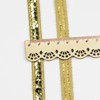Length10 Yards，Wide 12mm/0.47 inch Golden Sequin Ribbon Trim,for Sewing DIY