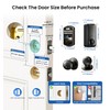 Veise Fingerprint Door Lock with 2 Knobs - Keyless Entry
