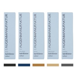 Augenmanufaktur Colour Lash & Brow Eyelashes and Eyebrows Dyeing Blue Black - Permanent Colour for Intensive Tint - 15 ml