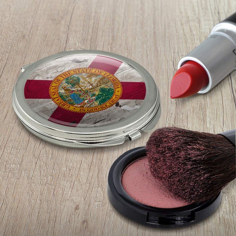 Rustic Florida State Flag Distressed USA Compact Travel Purse Handbag