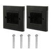Wjelet 2 Pcs Cable Entry Cover, Brush Wall Plate, Cable