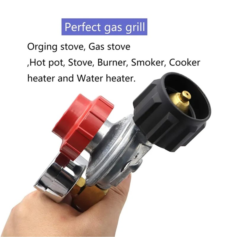 LUIXINFQIZZ 3FT Propane Regulator Adjustable, High Pressure Propane Regulator Hose