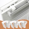 Pack of 8 clamp holders for blinds windows, no drilling,