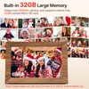 Uhale Digital Picture Frame 32GB Storage 10.1 Inch Wood WiFi