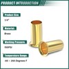 GORAGUCHI 100PCS Brass 1/4" Tube OD Compression Fitting, Insert Tube