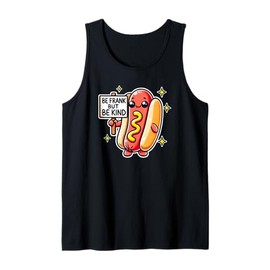 BE FRANK BUT BE KIND Weiner Funny Hotdog Costume Adult Kid Tank Top