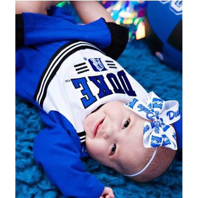 Duke Baby Girl Boutique Bow Elastic Headband (0-3m)