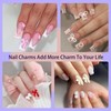 3D Nail Charms - 1000pcs Pearl Heart Star Moon Bowknot
