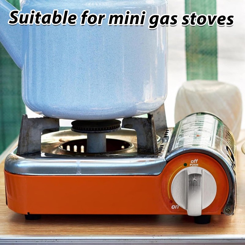 XPOOP 4 x Metal Gas Hob Knobs, 6 mm Rotary
