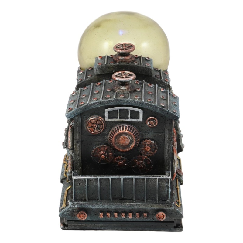 Steampunk Thermal Steam Engine and Light Source Powered Locomotive Train
