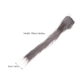 SHINEOFI 4 Pcs Plush Beards Strips for DIY Crafts Realistic Faux Fur for Costume Decoration Adorable Fabric Trim for Gifting and Whimsical Accessories for Dolls and Creative Projects