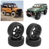 Set of 4 RC Tyres, Rubber Plastic RC Wheels Replacement
