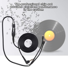 Yosoo Health Gear Braided Earphone Cable, Audio Stereo Extension Cable, 3.5mm Audio Cable with Mic, Braided Headphone Wire Fit for se215 se425 se535 se846 ue900 (Black Wheat)