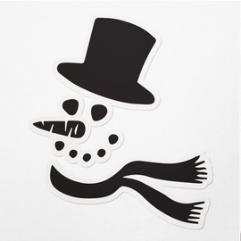 Decal Stickers of Snowman Face 1 Premium Indoor (No Waterproof) Vinyl Decal Stickers for Laptop Phone Accessory Helmet Car Window Mug Tuber Cup Door Wall Decoration ANDVER3015470BL