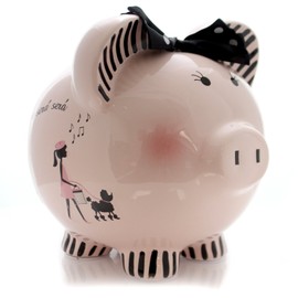Child to Cherish Ceramic Piggy Bank for Girls, Miss Madeleine'