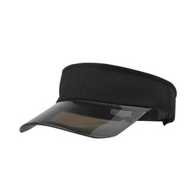 Sun Color Cap Transparente Baseball Solide Frauen Visier Baseballmützen 5 Panel Herren (Black One Size)