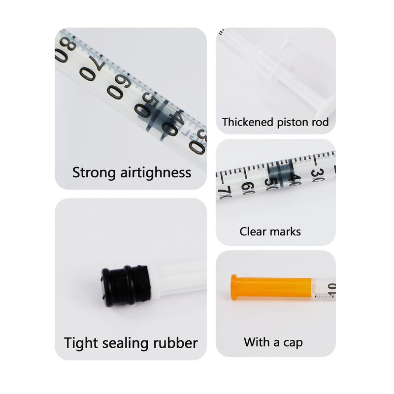 1ml 31G 5/16 Inch Scientists Lab Syringes, Individually Wrapped, 20-Pack,
