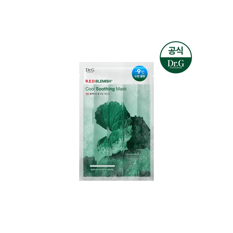 Dr.G Red Blemish Cool Soothing Mask 10 Sheets / 닥터지