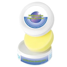 2024 Nueva Crema Limpiadora Multiusos Con，limpiador de tenis，limpiador de gamuza tenis，Esponja con borrador