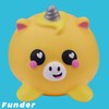 Smooshzees Luvzees, Funder, Yellow Unicorn, Collectable Characters, Supersoft, Cuddly and