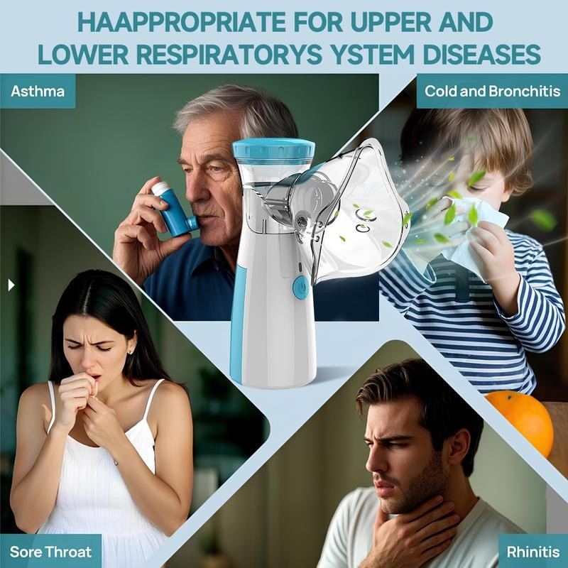 Portable Nebulizer, Effective Handheld Mesh Nebulizer Machine for Kids Adults,