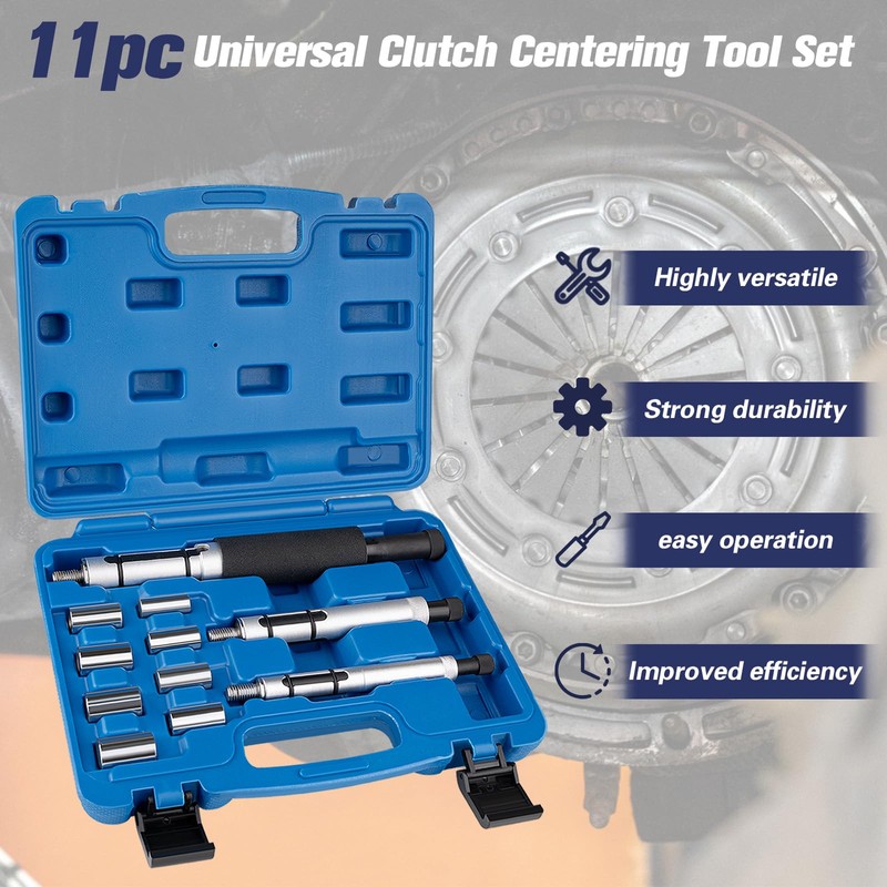 Gickbusus 11PCS Universal Clutch Alignment Tool Kit with 3 Spindles