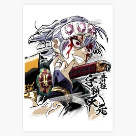 Uzui Tengen - Poisoned Bumper Sticker Window Water Bottle Decal 5"