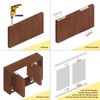 360 Degree Rotation Hidden Door Pivot Hinge, 2.9-Inch Door Pivot