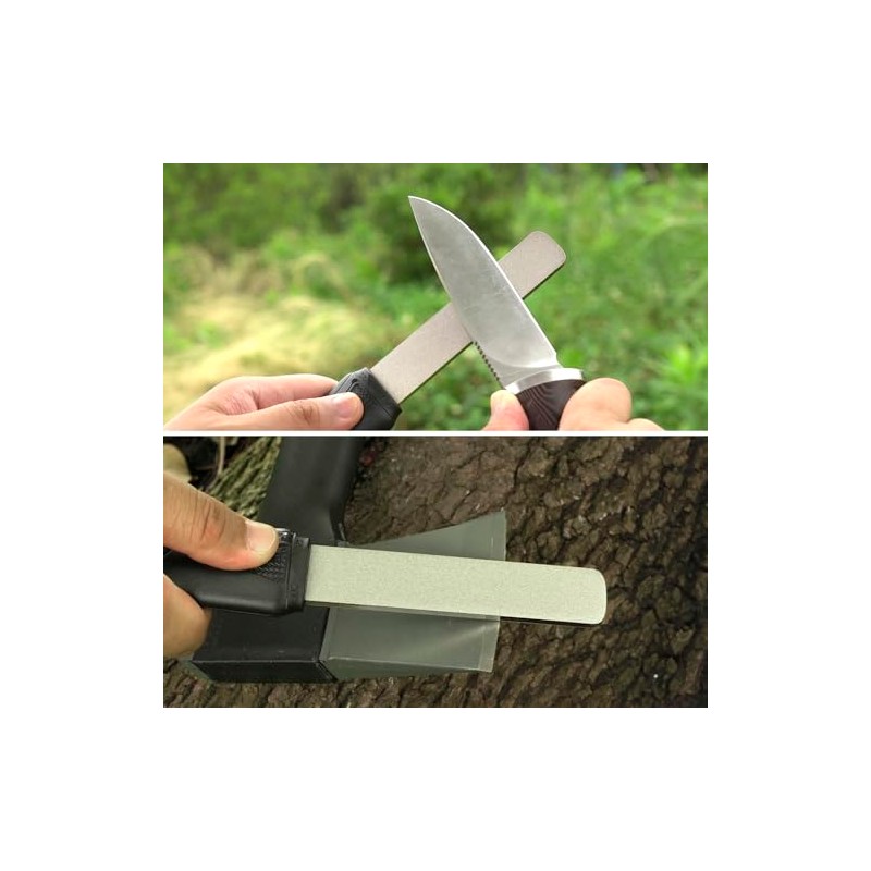 SHARPAL 121N Dual-Grit Diamond Sharpening Stone File Garden Tool Knife