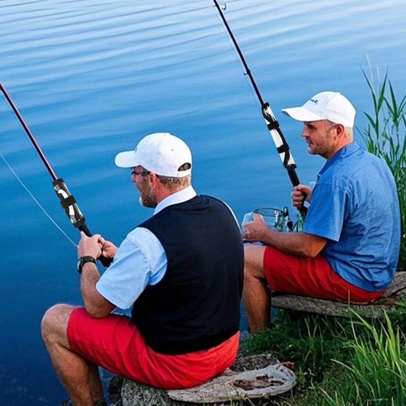 Gosknor 6pcs Fishing Lure Wraps, 2 Sizes Bait Gloves for