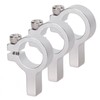 3Pcs Tube Clamp Hub Aluminum Shaft Clamping M4 Thread Mounting