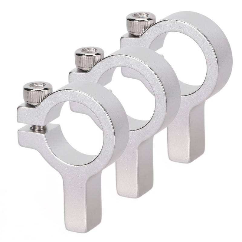 3Pcs Tube Clamp Hub Aluminum Shaft Clamping M4 Thread Mounting