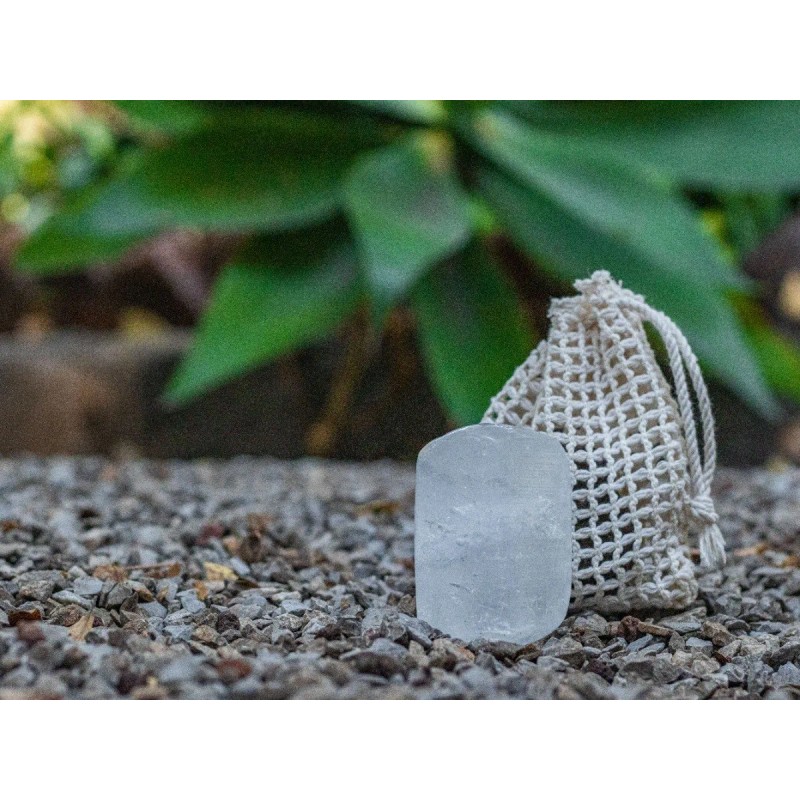 Desodorante Piedra de Alumbre BIENES JOU 80g Antimanchas Natural Cristal