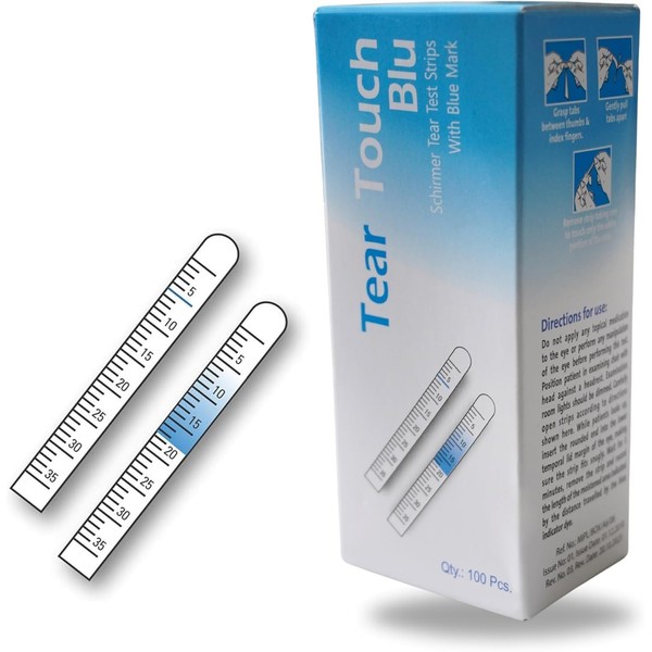 KASHSURG Schirmer Tear Test Strips with Blue Mark 100 Strips