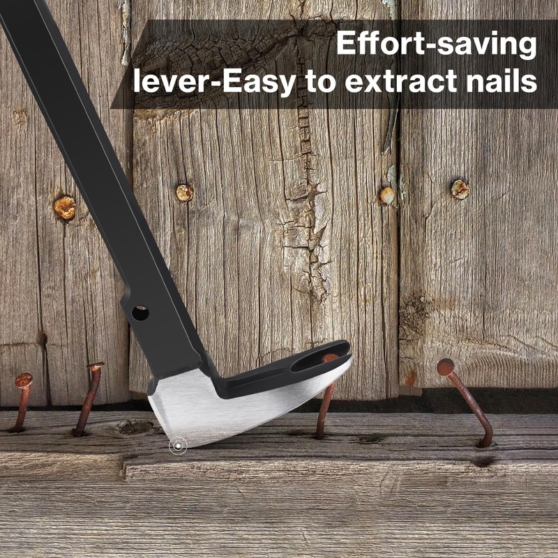 Lytool 14" Nail Puller & Cats Paw Pry Bar, Heavy