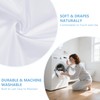 ROLIZOE Waterproof Fabric Shower Curtain Liner with 3 Magnets –