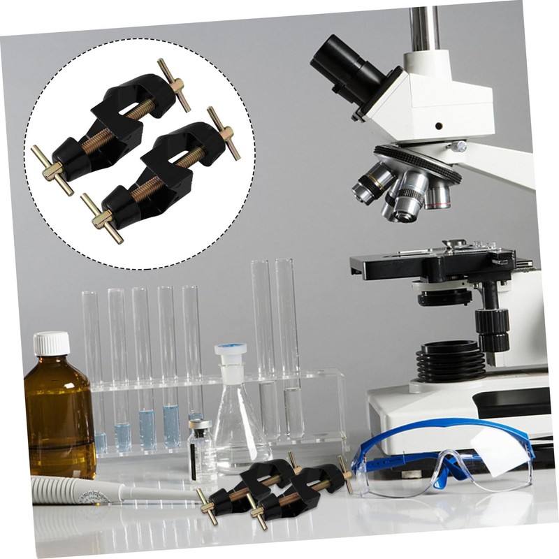 ABOOFAN 2 Pcs German Style Cross Clip Laboratory Clamp Right