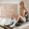 Fiohiros Pilates Yoga Socks with Grips for Women,Elegant Ruffle Frilly