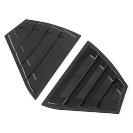 venveal Rear Side Window Louvers Compatible with NIS-san Sentra 2020-2025 Rear Side Window Louvers Air Vent Scoop Shades Cover Blinds Exterior Accessories 2PCS(Glossy Black)