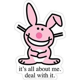 It's Happy Bunny All About Me Sticker