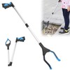 31" Extensor Recogedor De Basura Plegable, Agarrador De Mano Para