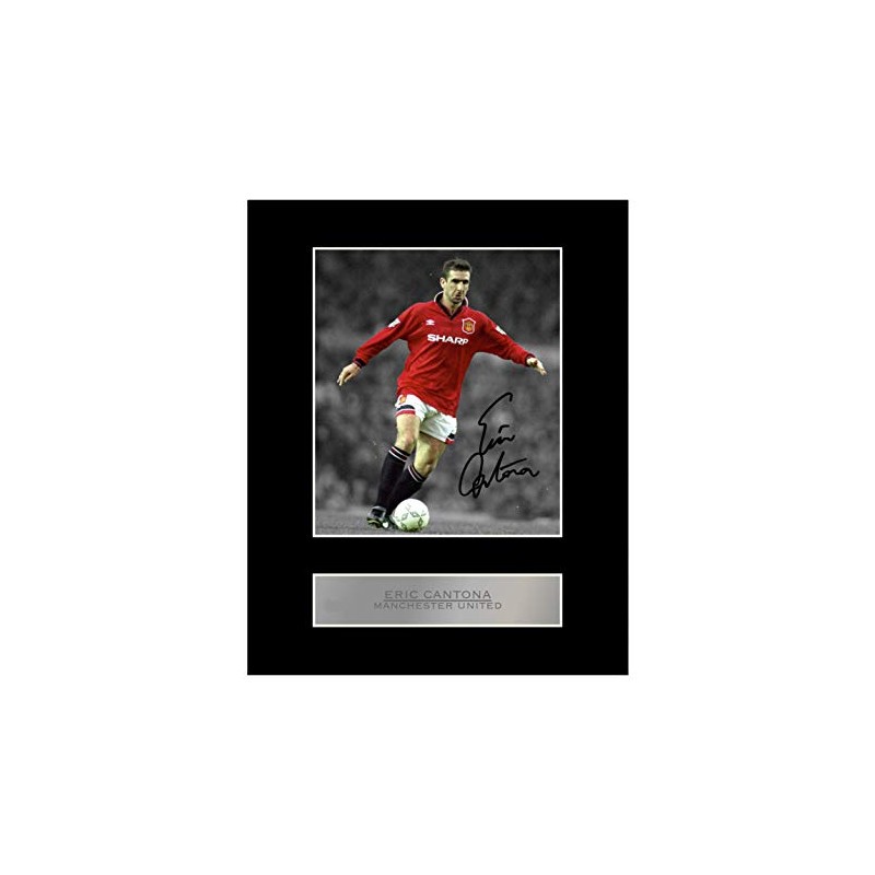 Eric Cantona Signed Mounted Photo Display Manchester United FC