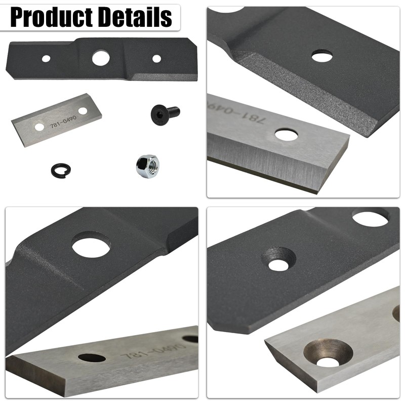 Shredder Chipper Blade Kit 781-0490 742-0571 for Craftsman Troy-Bilt MTD