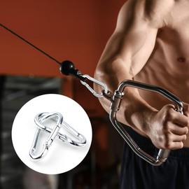 12 Pack Spring Snap Hook Heavy Duty Snap Carabiner Clip for Outdoor Camping Hiking Fishing Traveling Swing Hammock Set 2 Inch Snap Hooks for Gym Quick Link Keychain Carabiners Spring Clips (Silver)